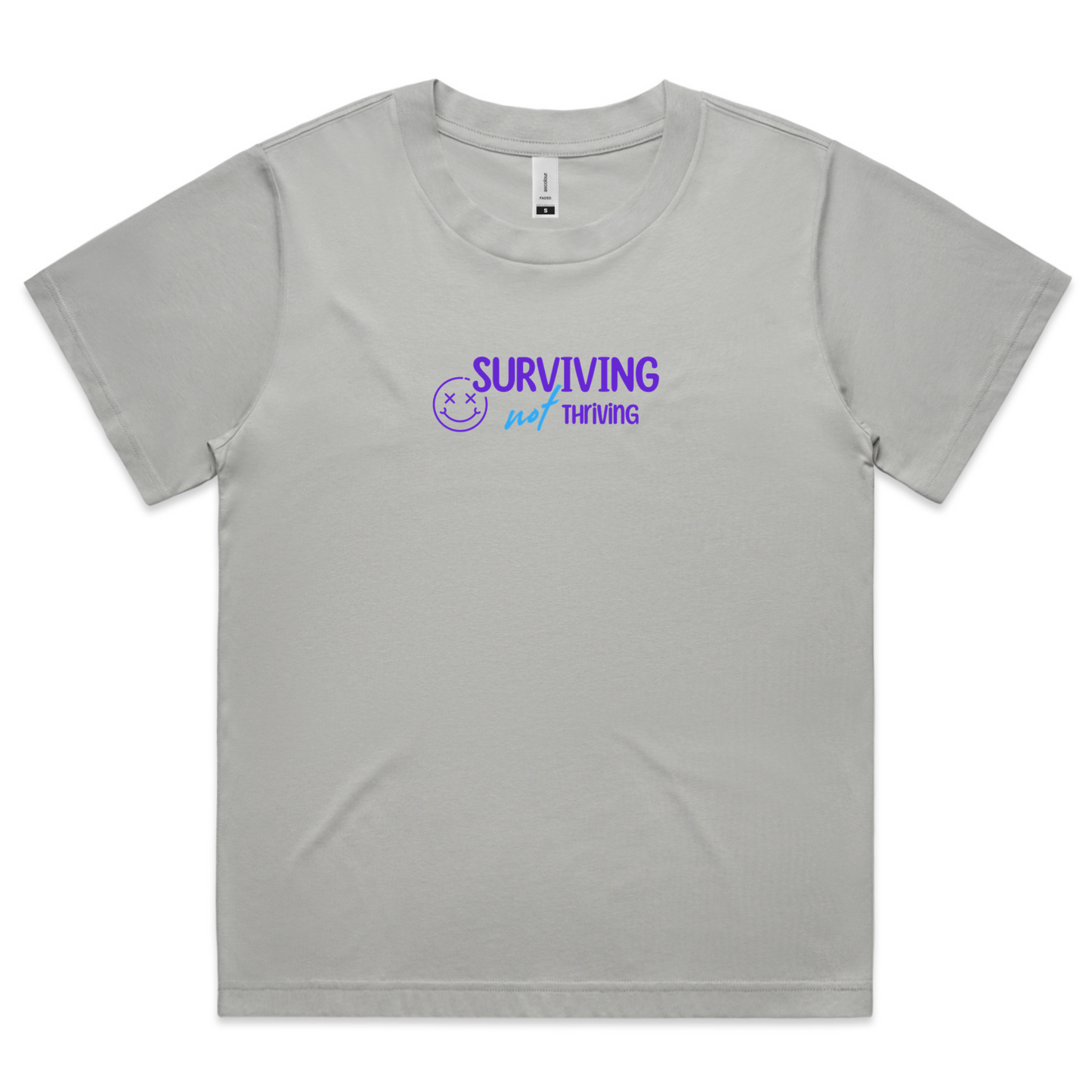 'Surviving not Thriving 2.0 in Blue' Tshirt