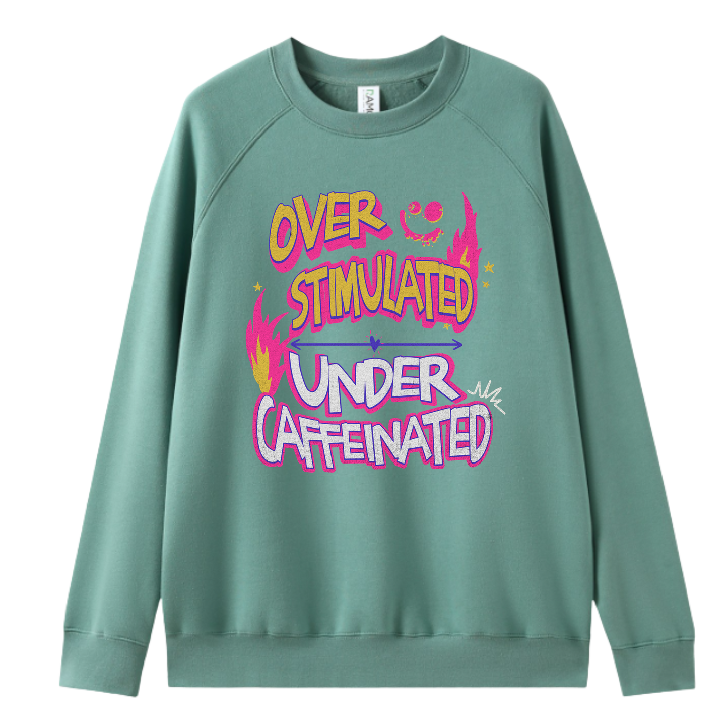 'Under Caffeinated' Crewneck