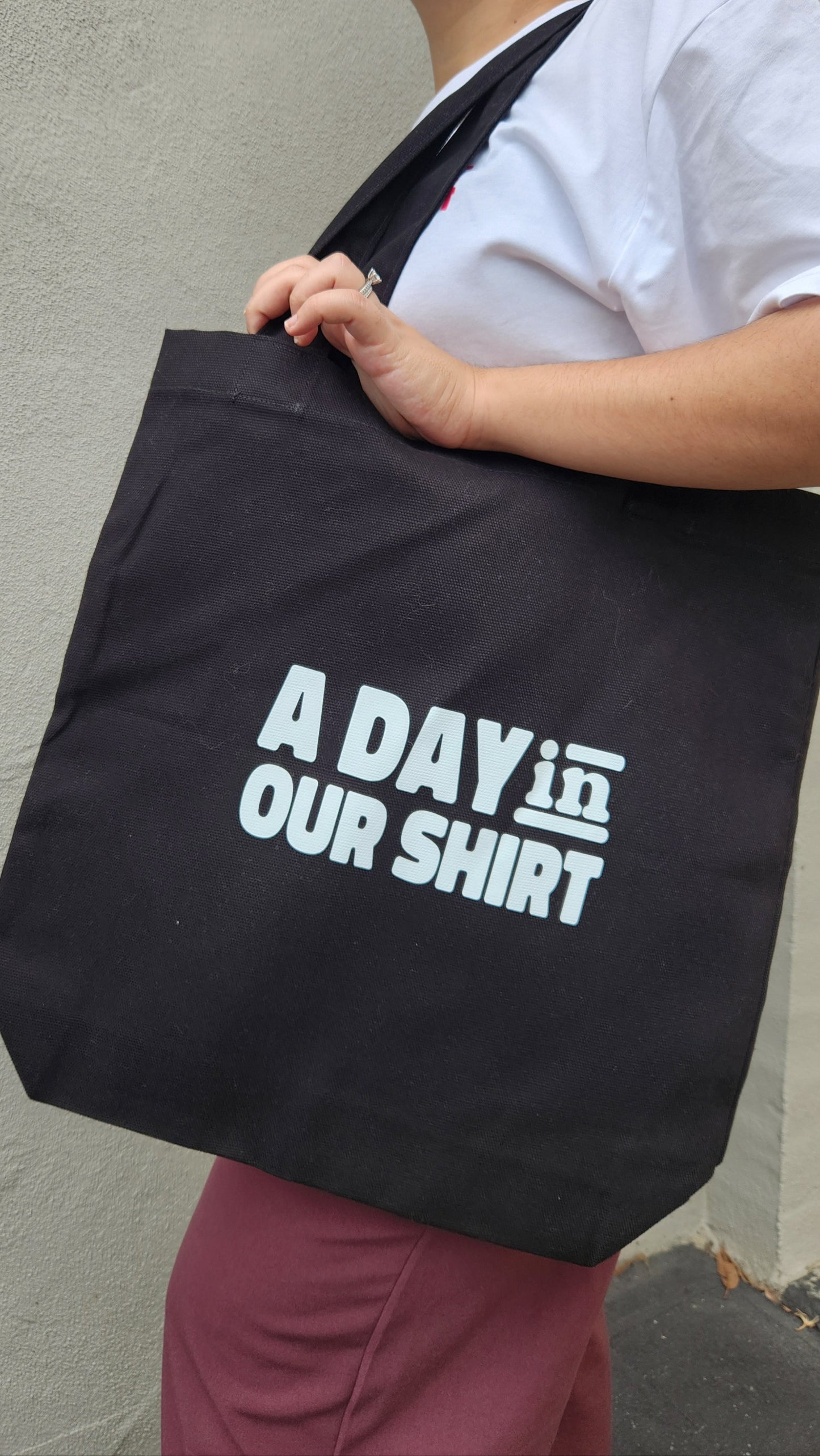 'A Day In Our Shirt' Tote Bag