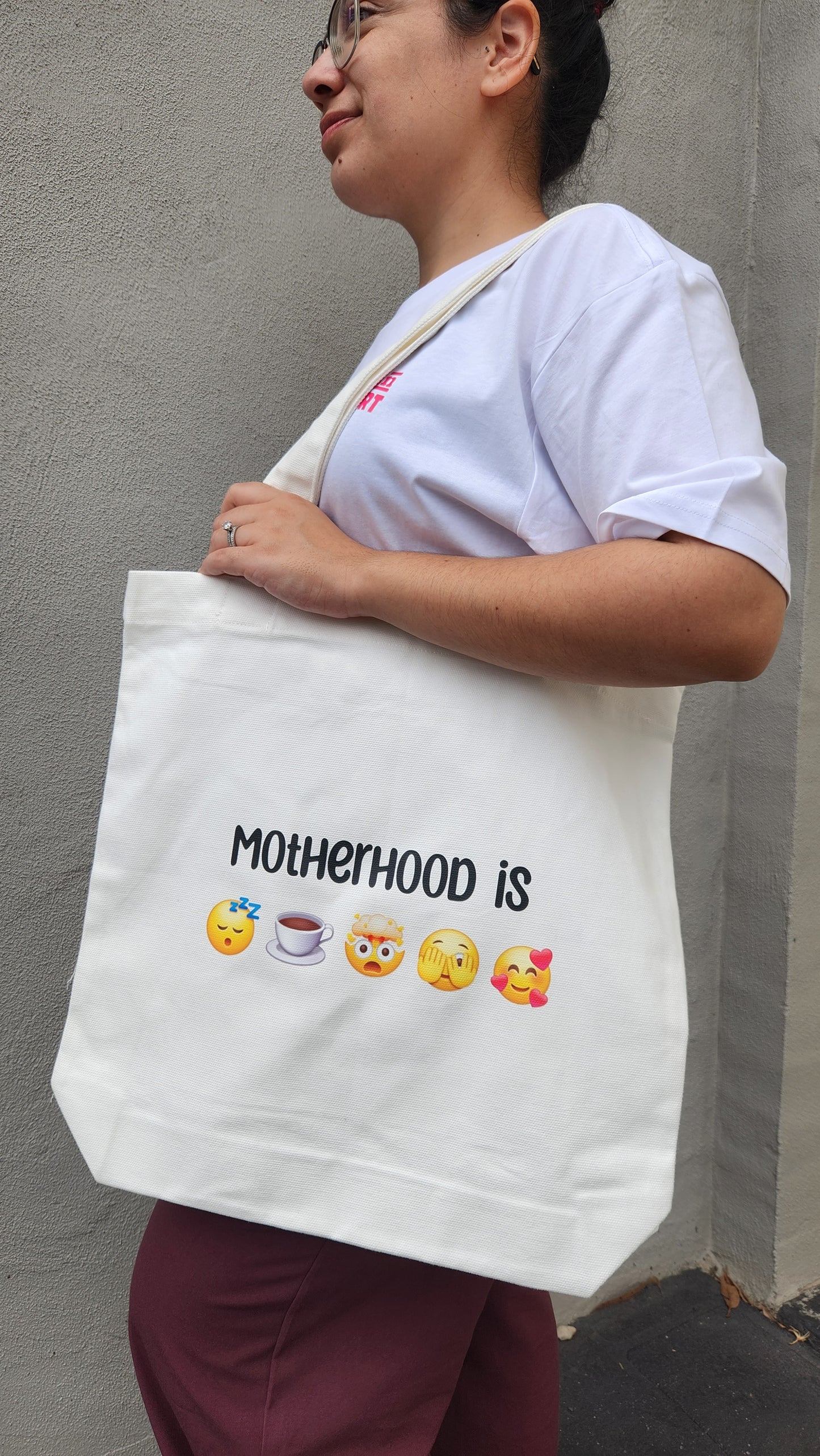 'Motherhood Is' Tote Bag