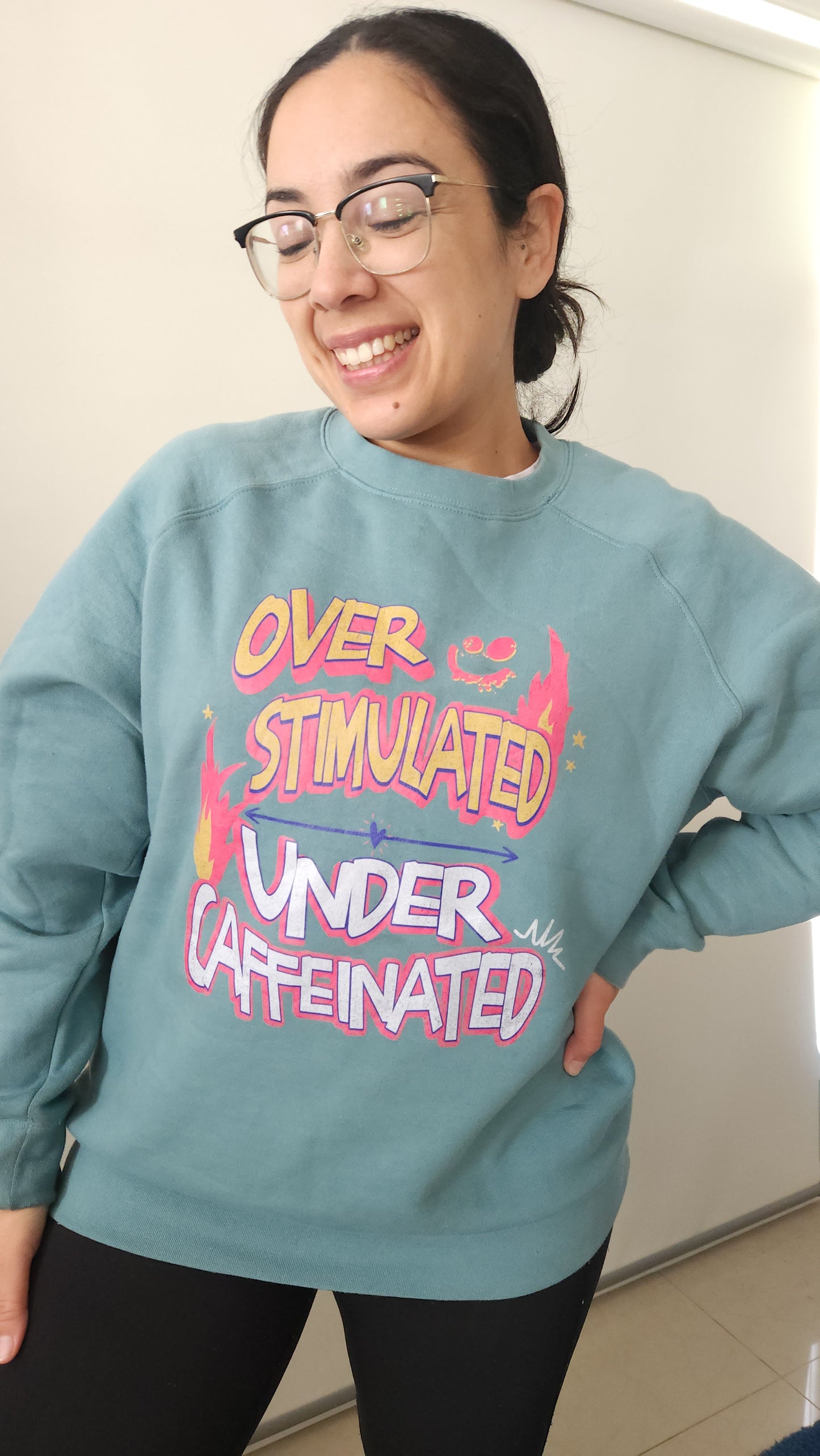 'Under Caffeinated' Crewneck