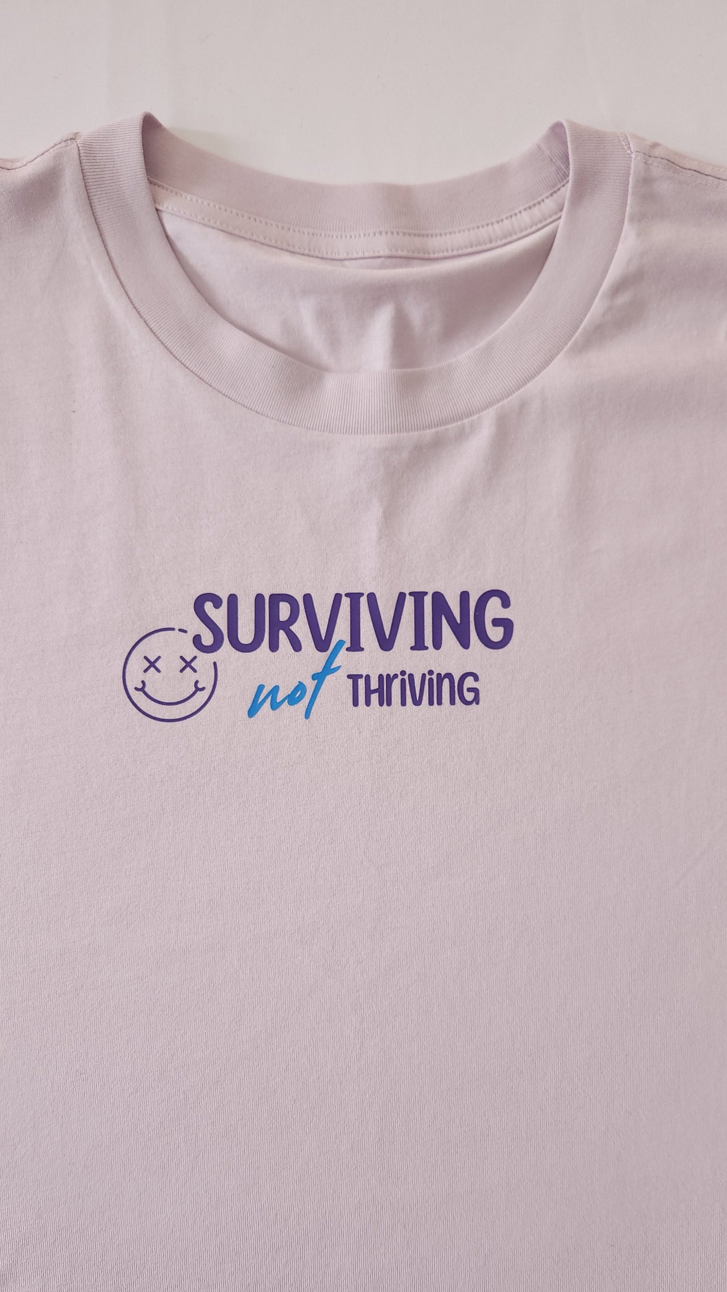 'Surviving not Thriving 2.0 in Blue' Tshirt