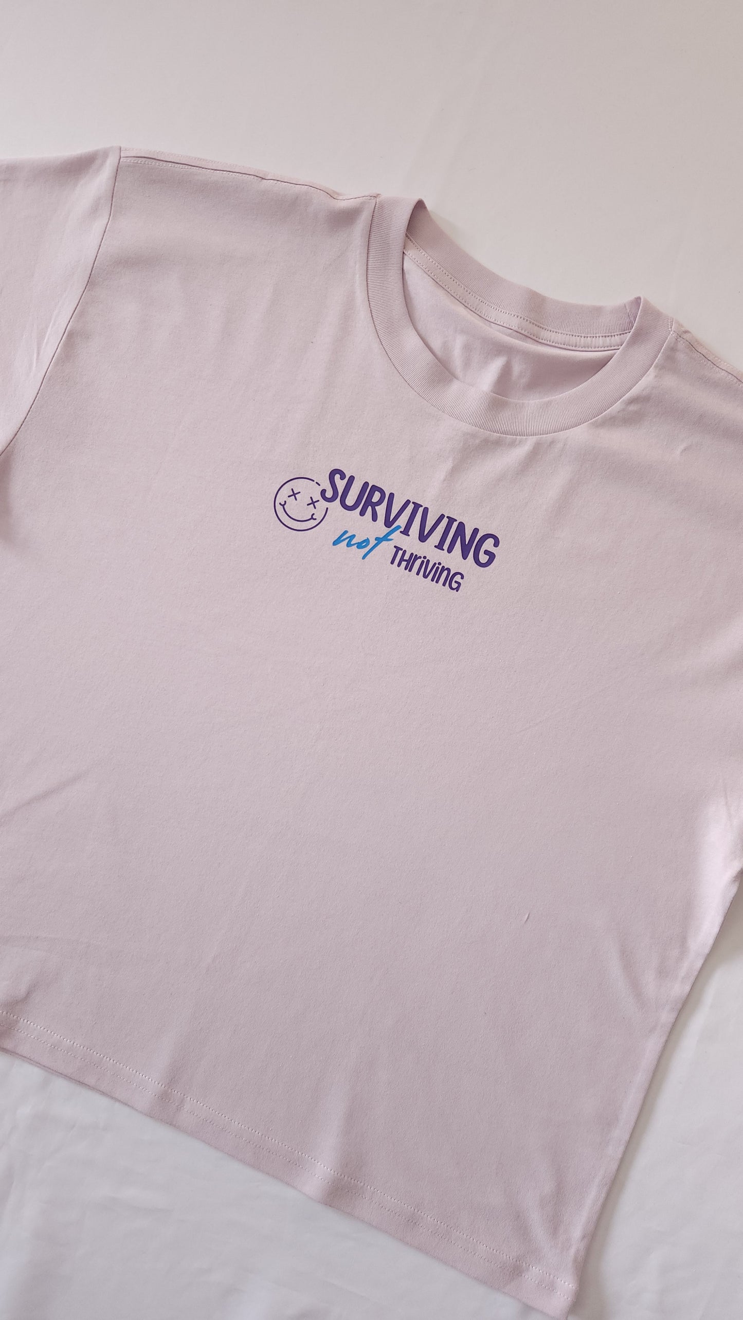 'Surviving not Thriving 2.0 in Blue' Tshirt