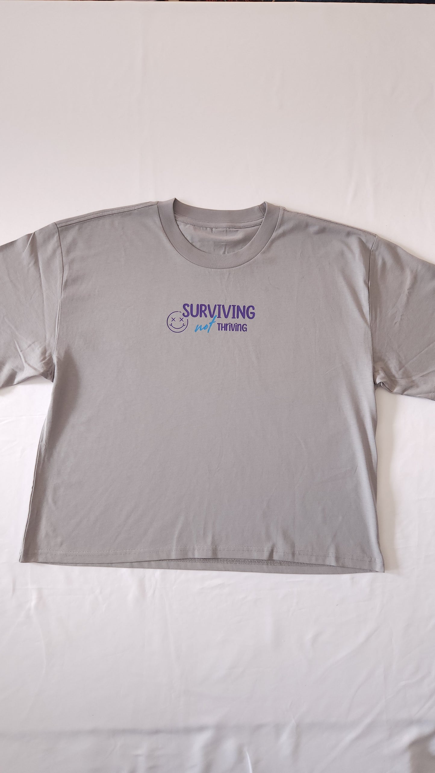 'Surviving not Thriving 2.0 in Blue' Tshirt