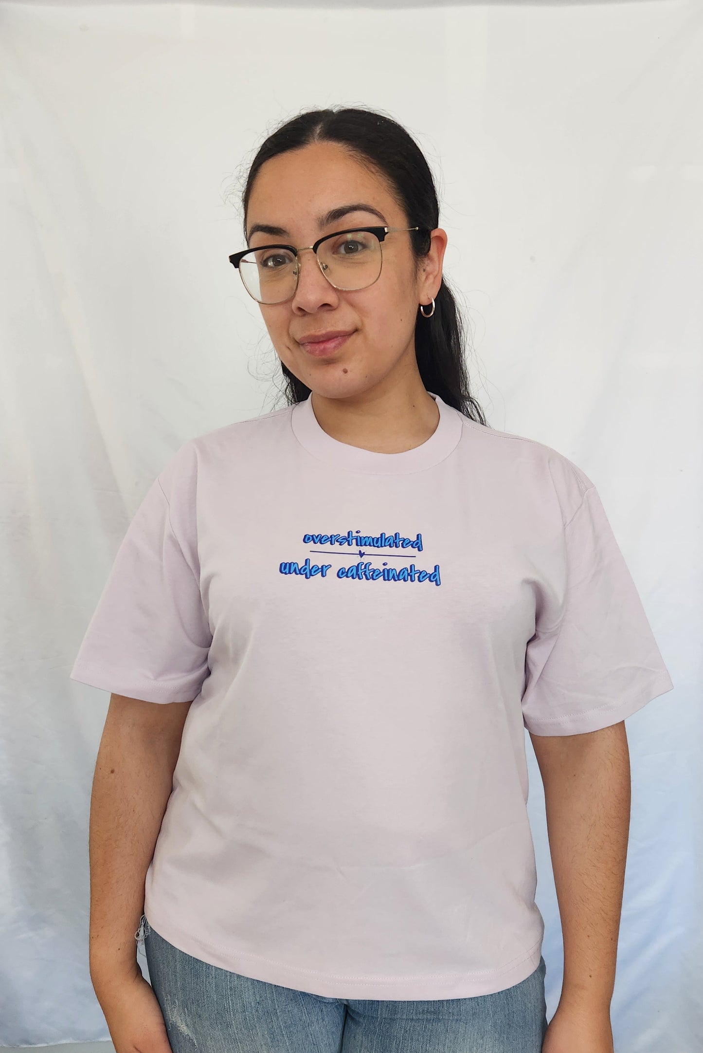 'Under Caffeinated 2.0 in Blue' Tshirt