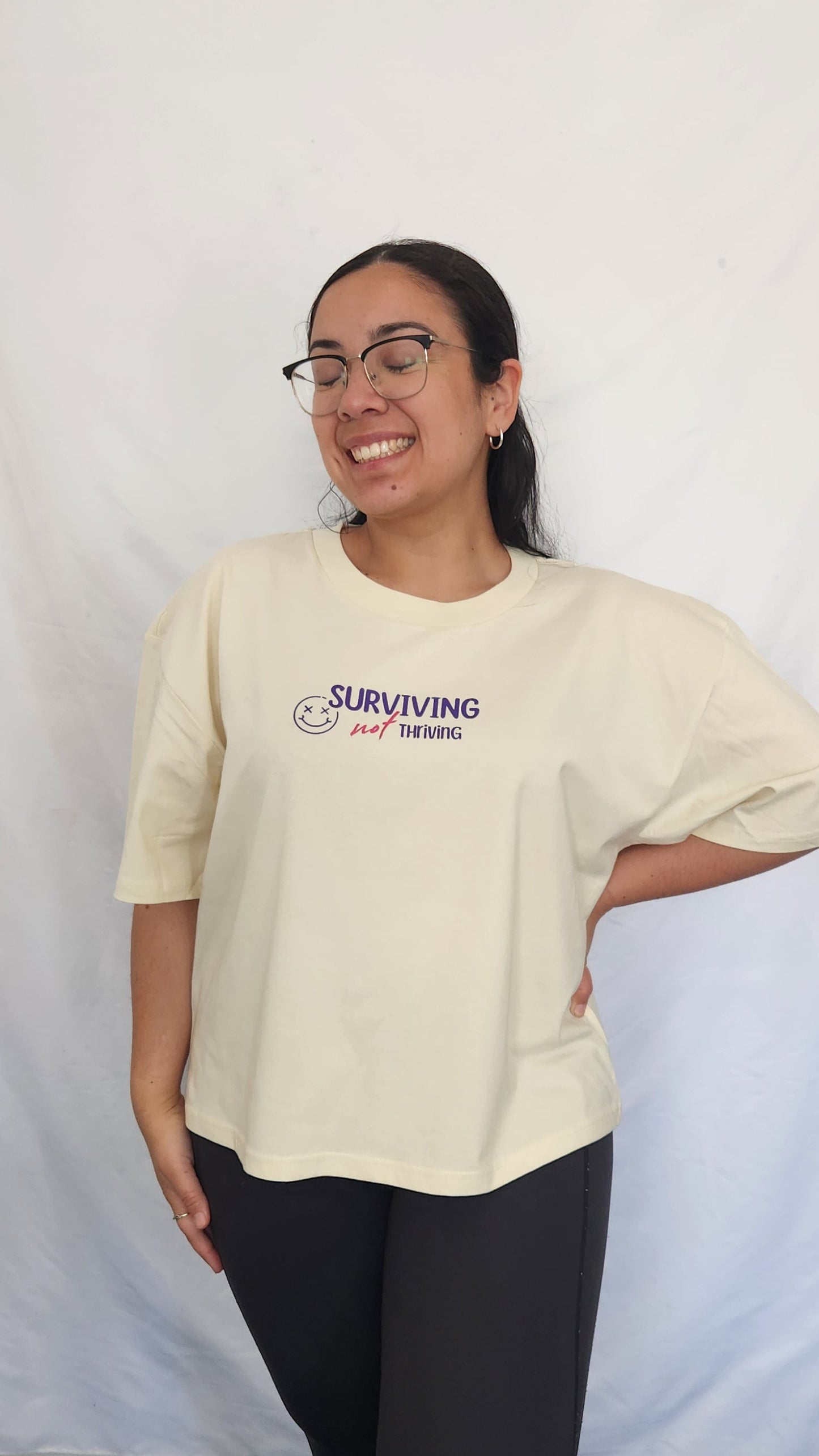 'Surviving not Thriving 2.0 in Blue' Tshirt