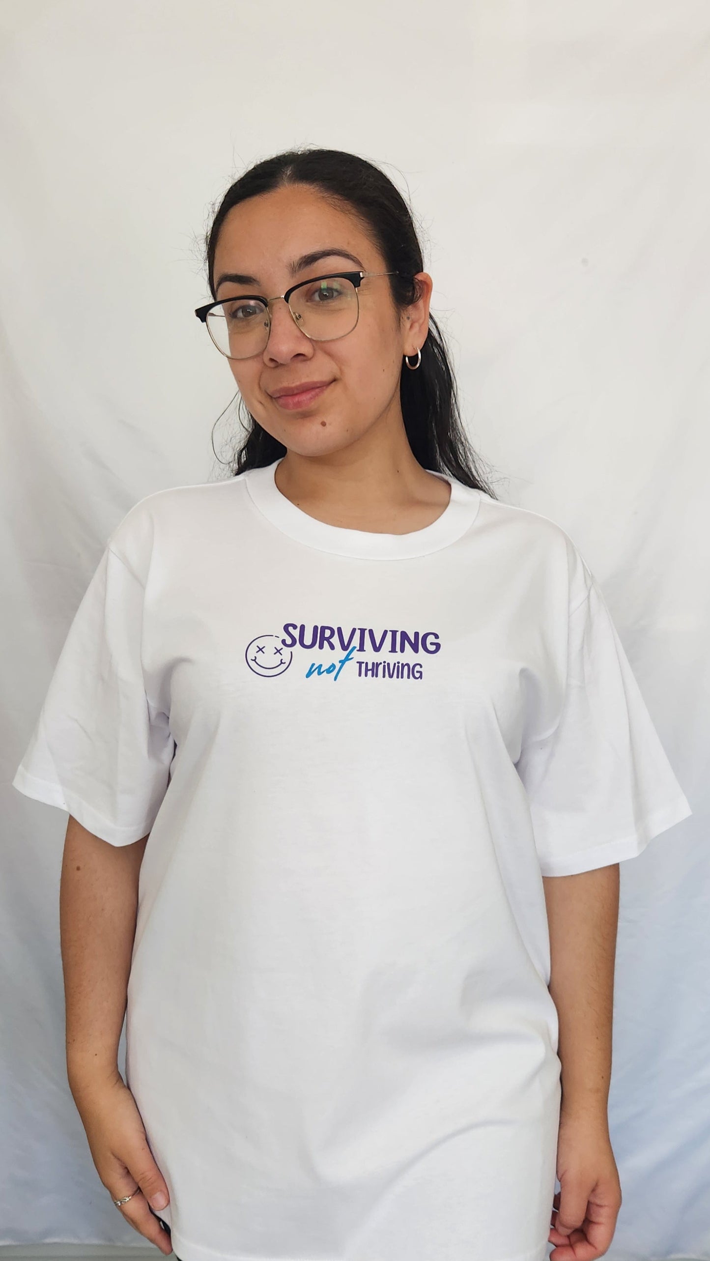 'Surviving not Thriving 2.0 in Blue' Tshirt