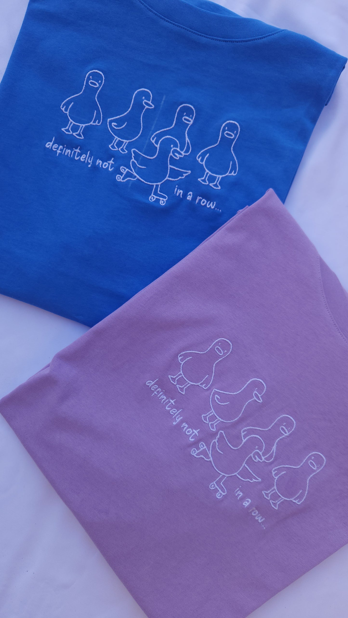 'Not In a Row' Embroidered Oversized T-Shirt