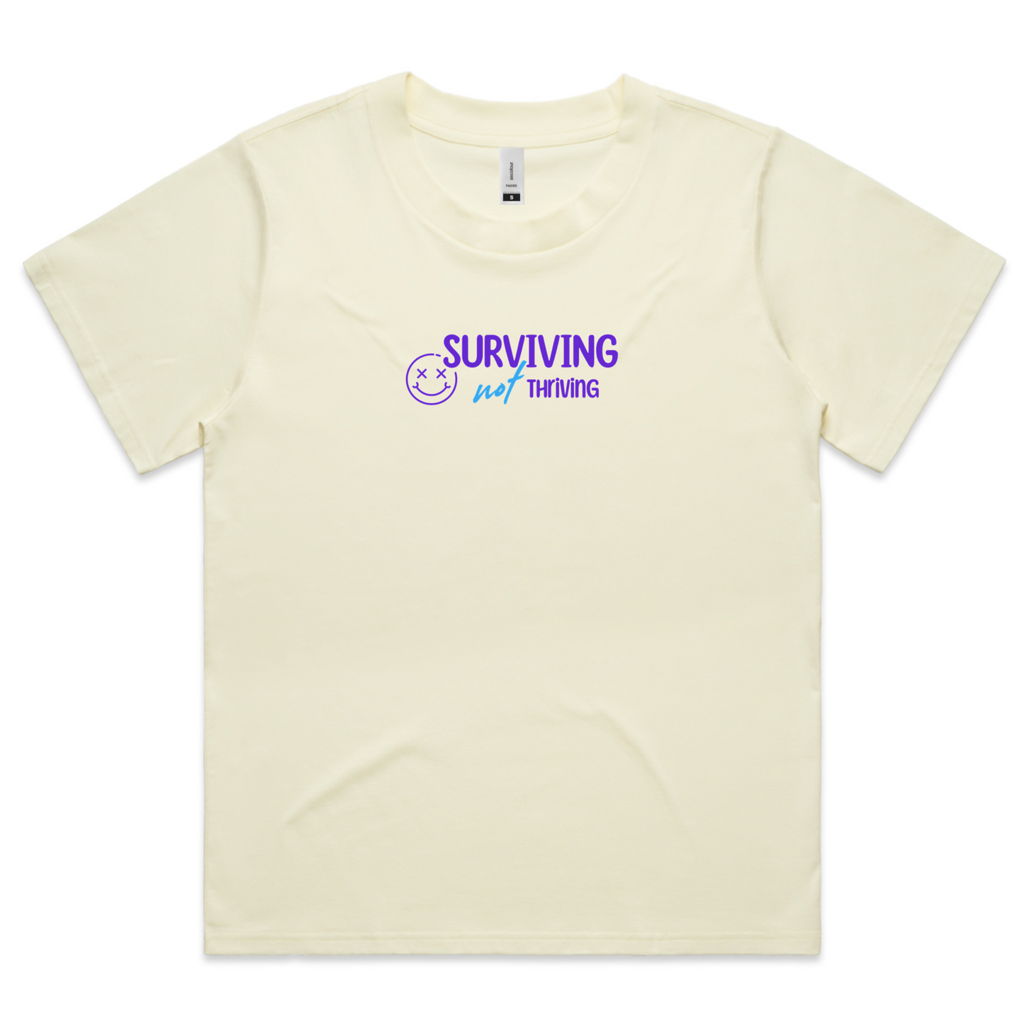 'Surviving not Thriving 2.0 in Blue' Tshirt