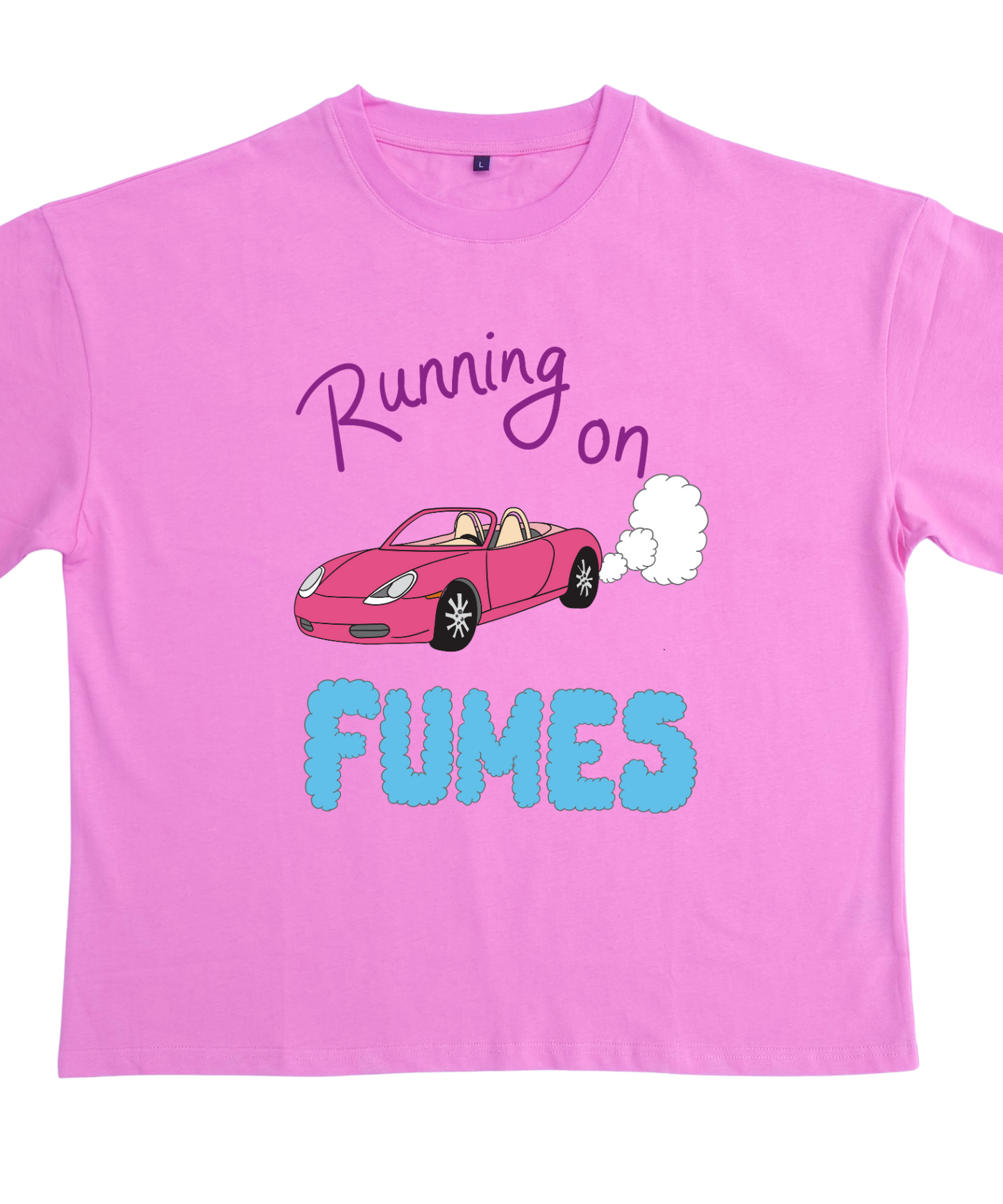 'Running On Fumes' Mum Oversized T-Shirt