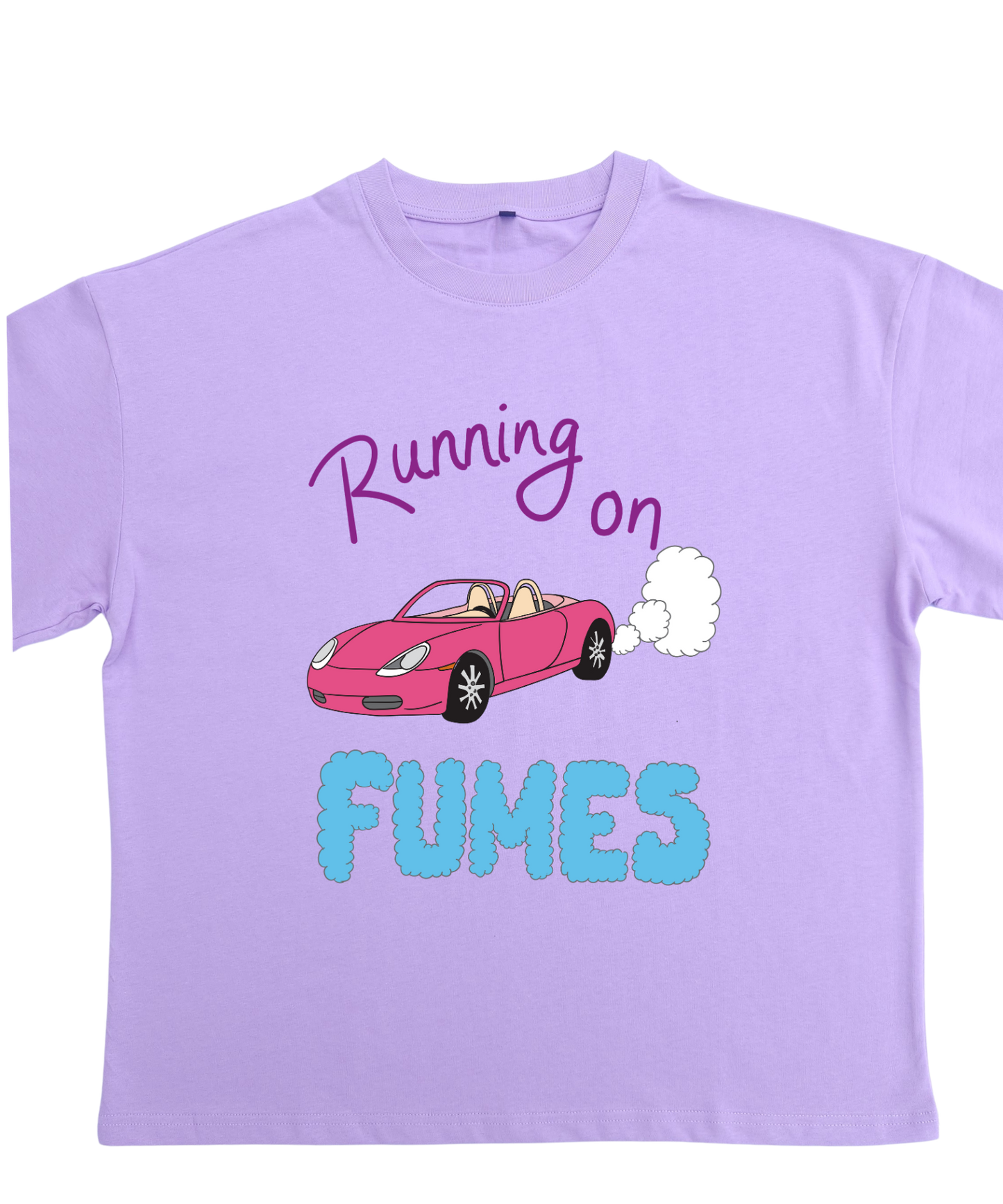 'Running On Fumes' Mum Oversized T-Shirt