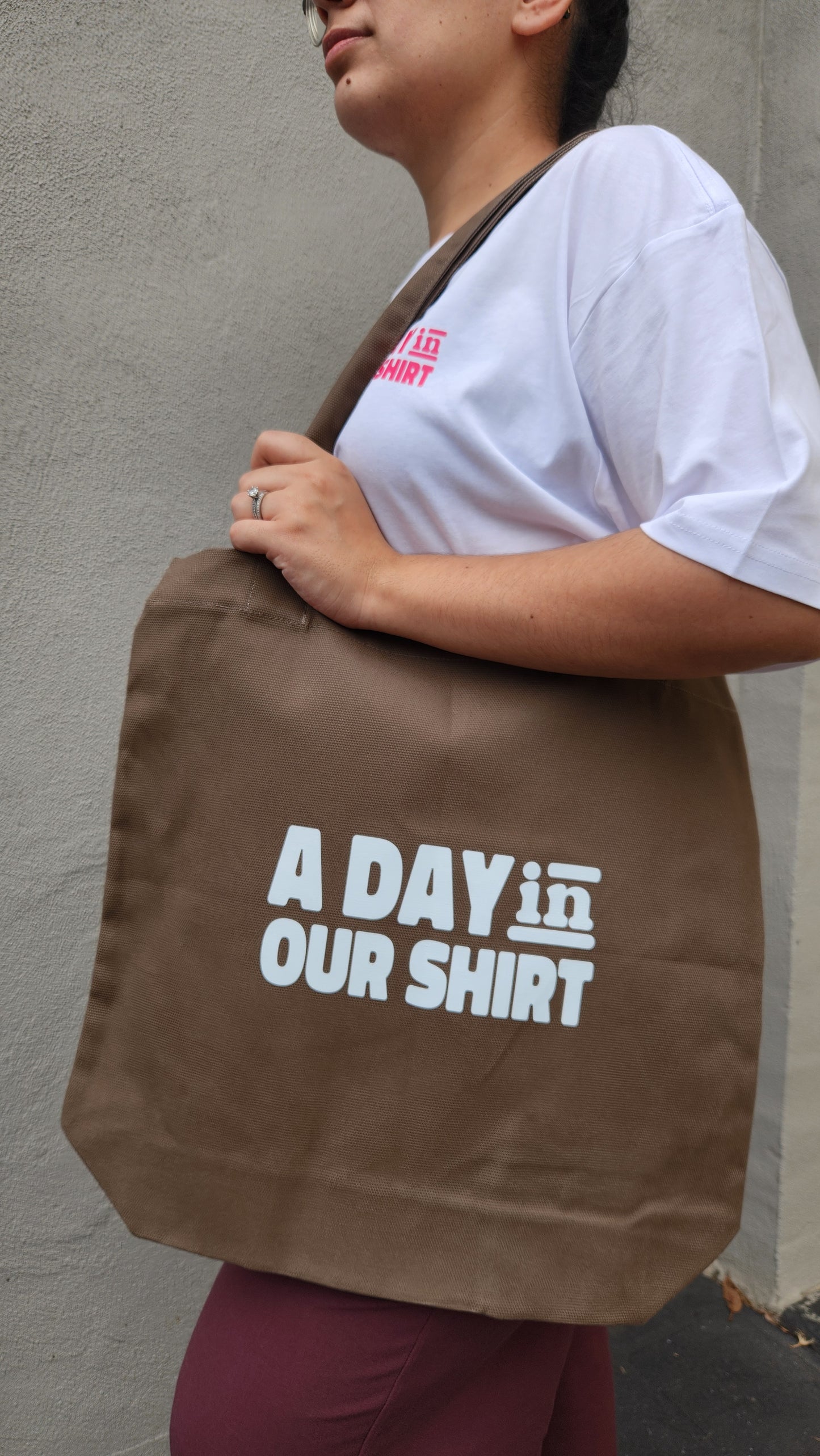 'A Day In Our Shirt' Tote Bag