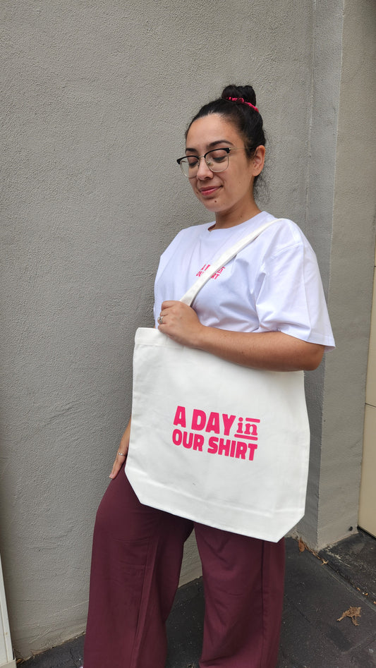 'A Day In Our Shirt' Tote Bag