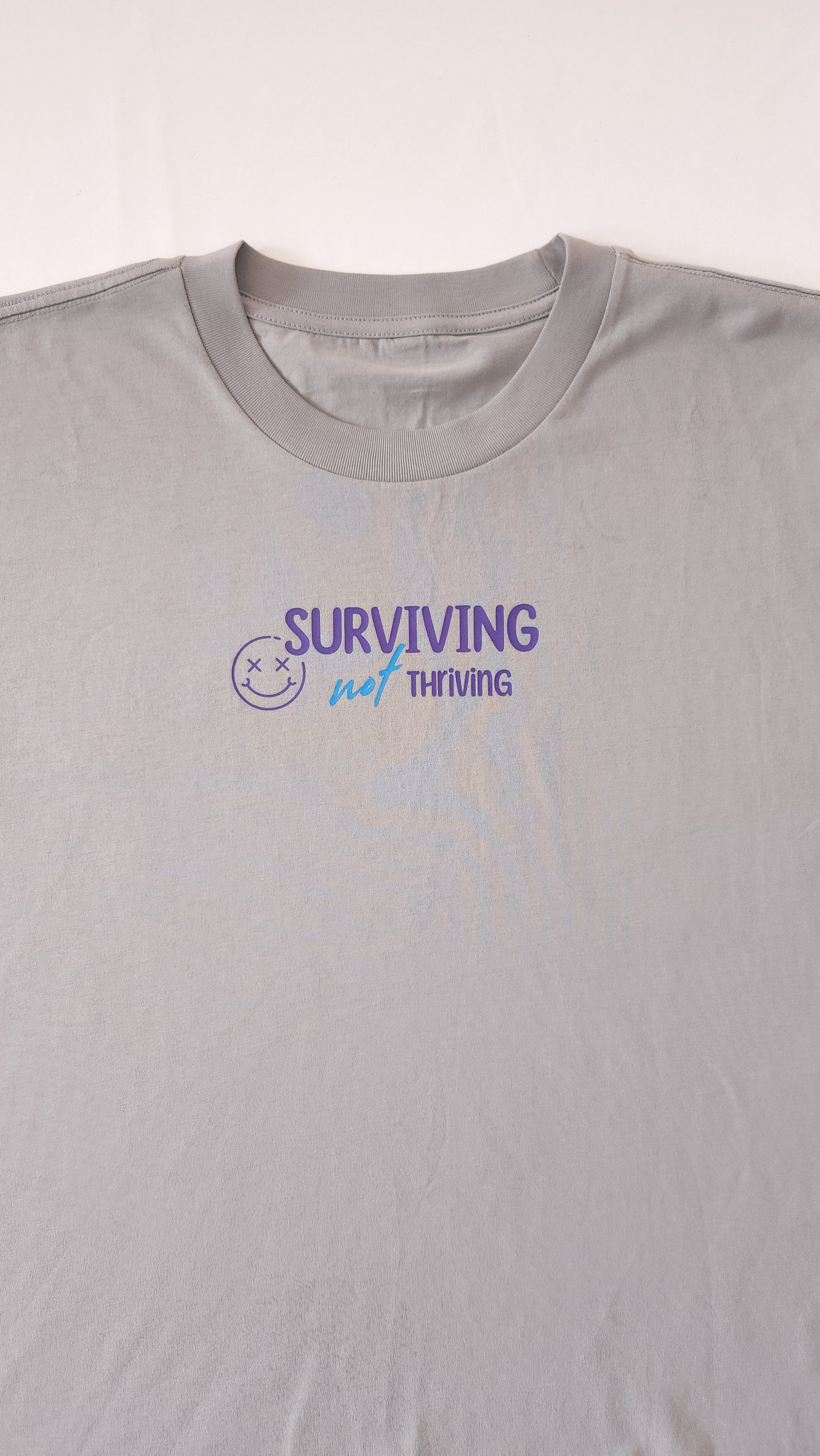 'Surviving not Thriving 2.0 in Blue' Tshirt