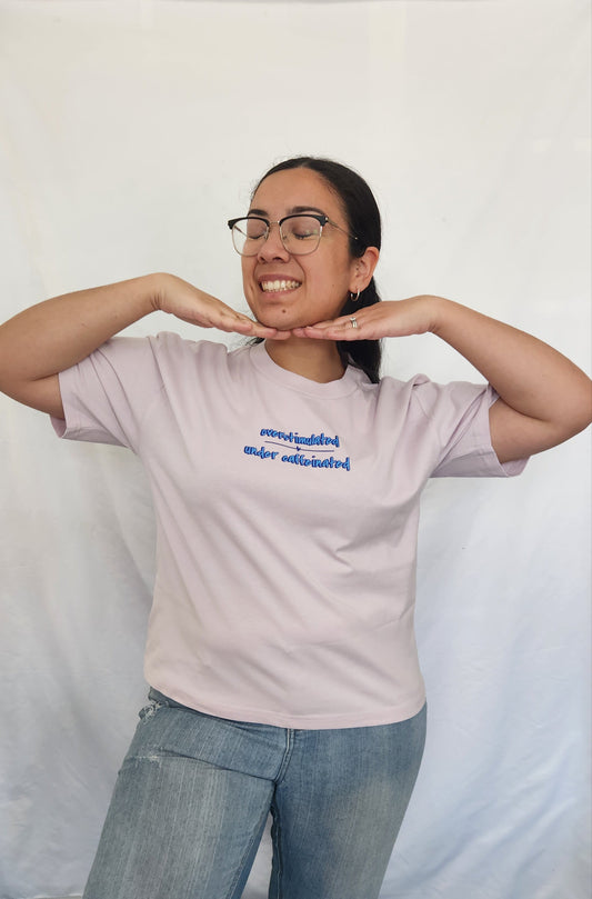 'Under Caffeinated 2.0 in Blue' Tshirt