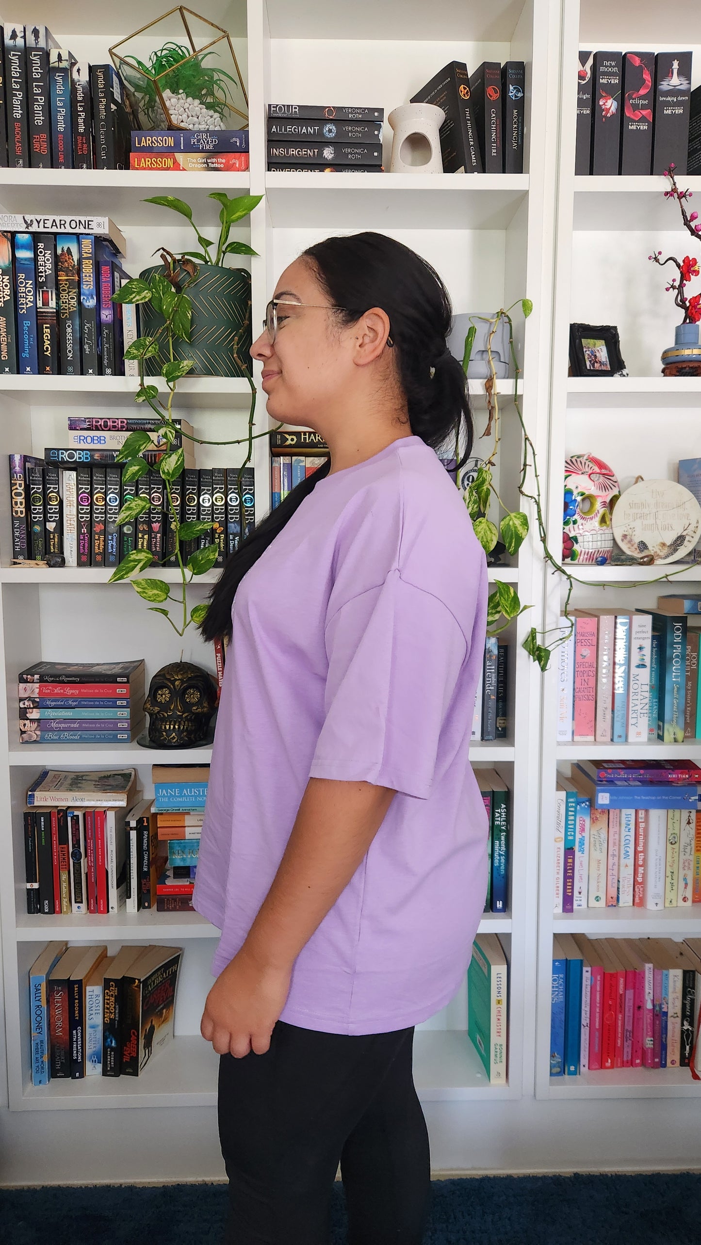 'Not In a Row' Embroidered Oversized T-Shirt