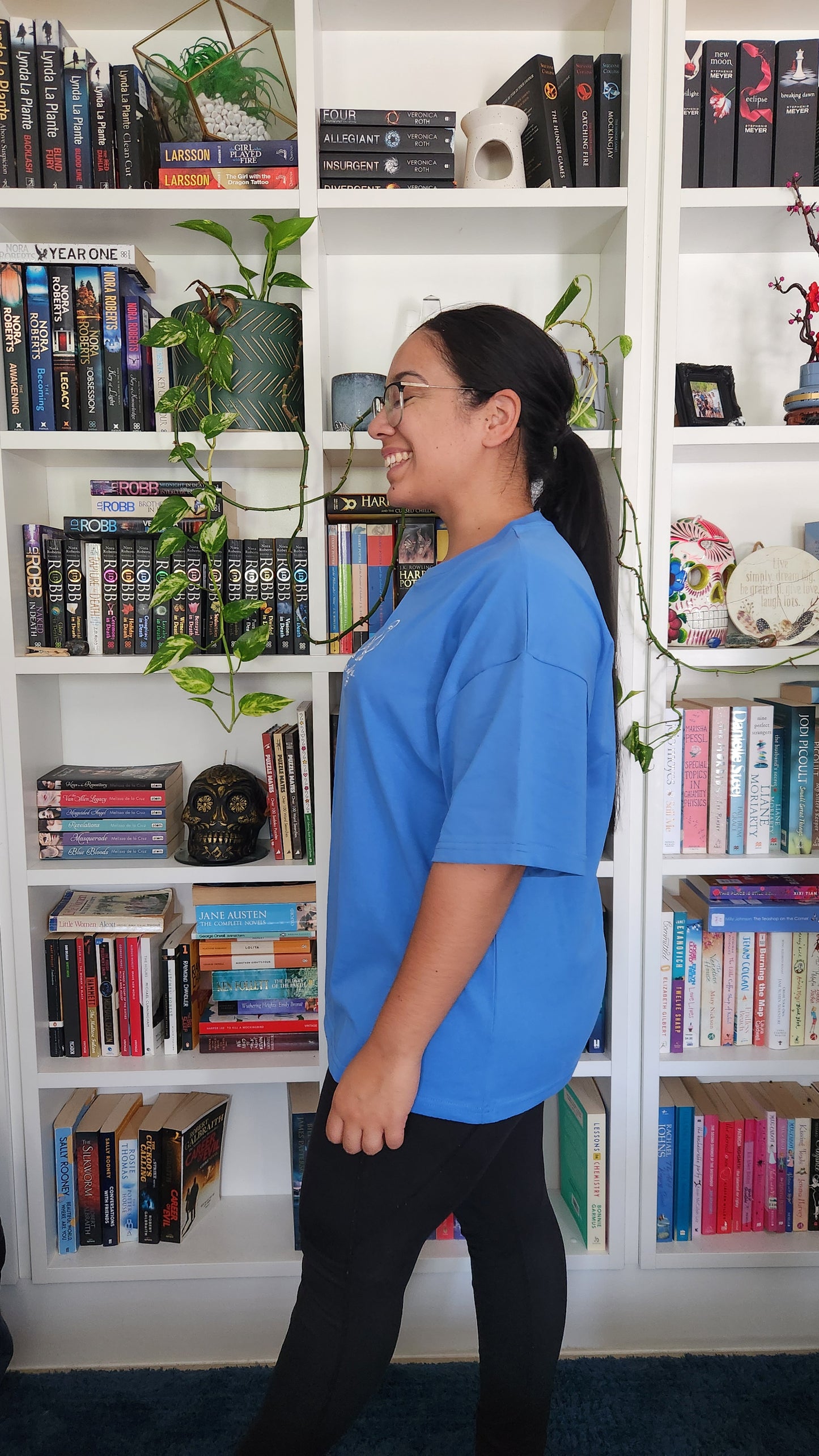 'Not In a Row' Embroidered Oversized T-Shirt