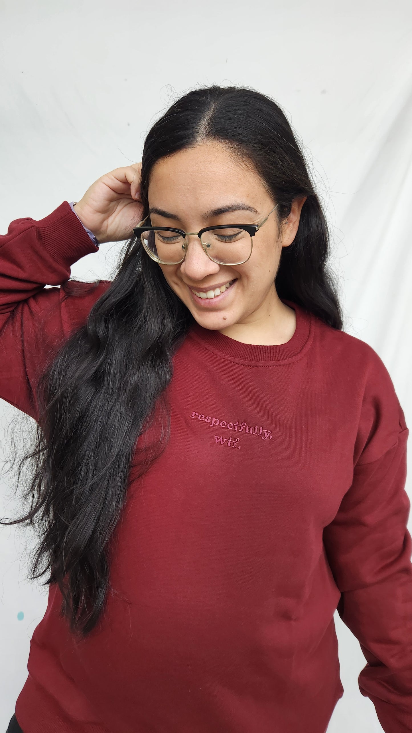 'respectfully, wtf' Crewneck Jumper