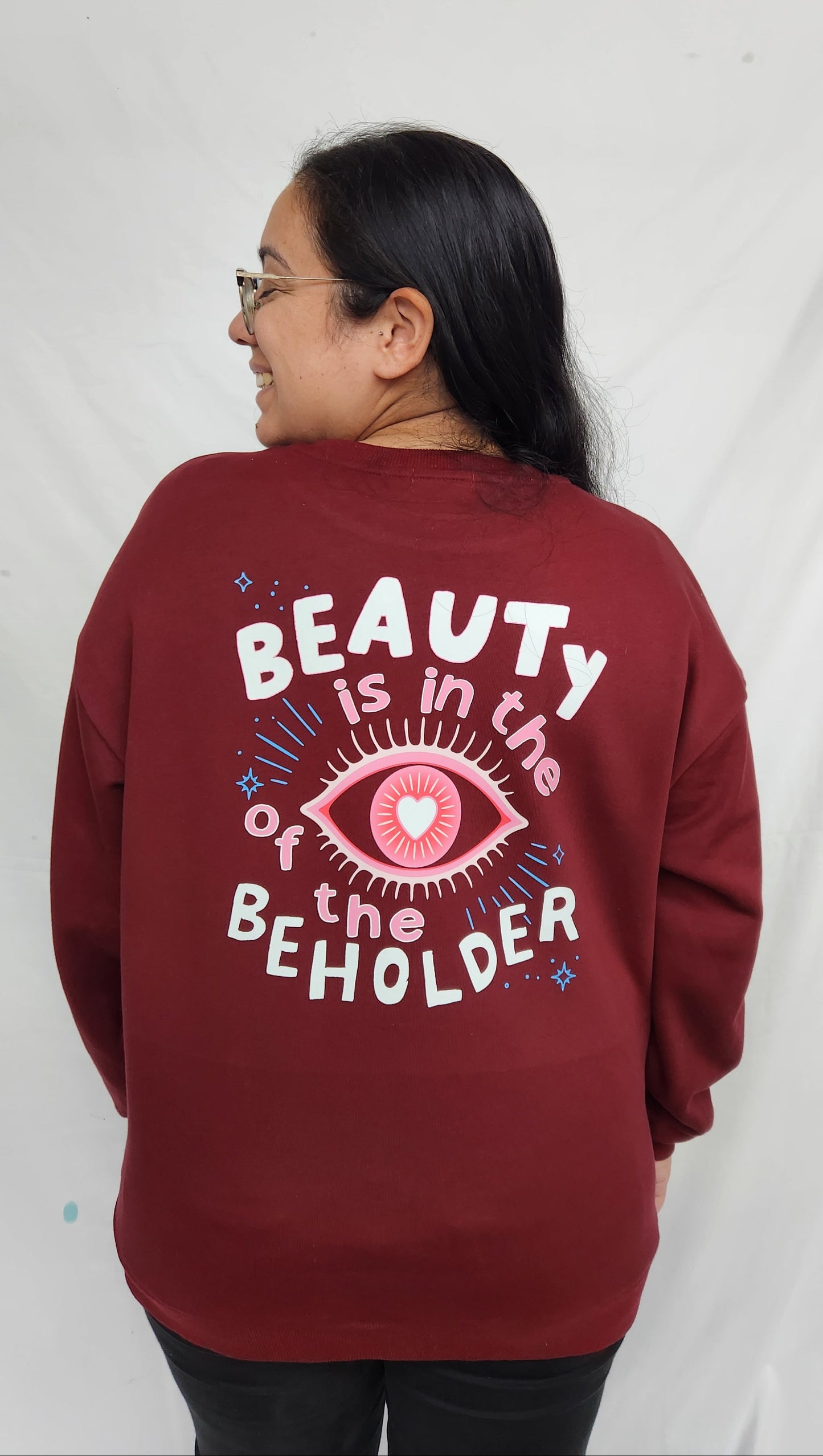 'Beauty is in the eye' Crewneck Jumper