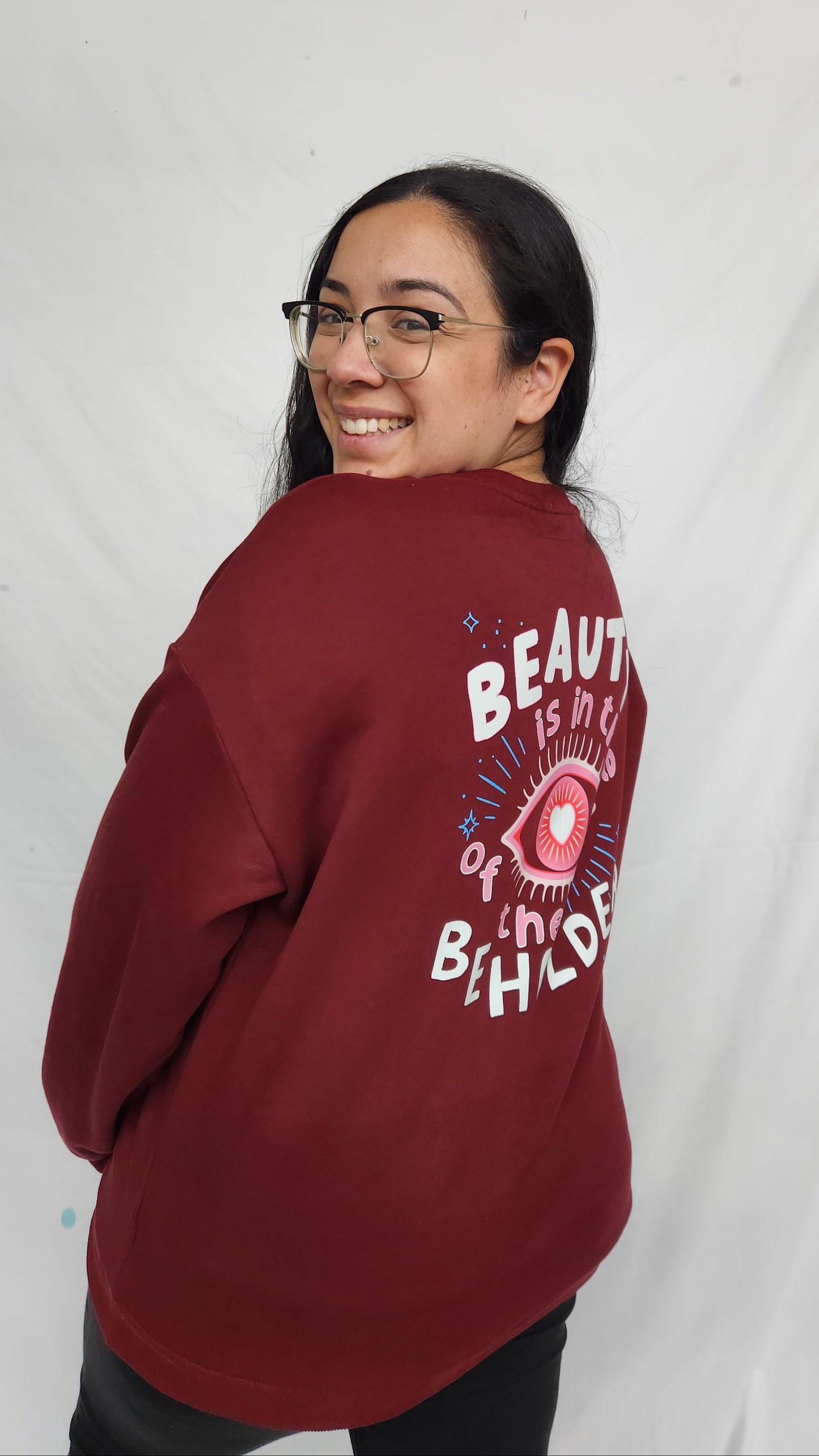 'Beauty is in the eye' Crewneck Jumper