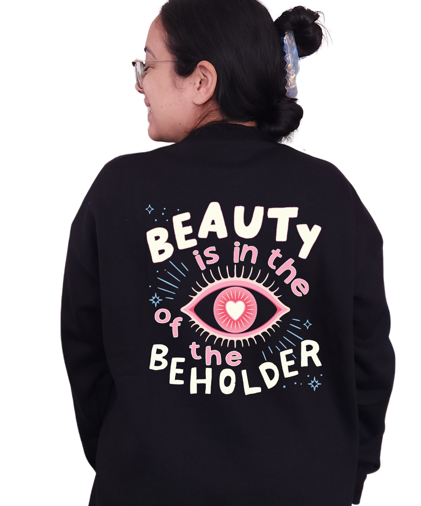 'Beauty is in the eye' Crewneck Jumper